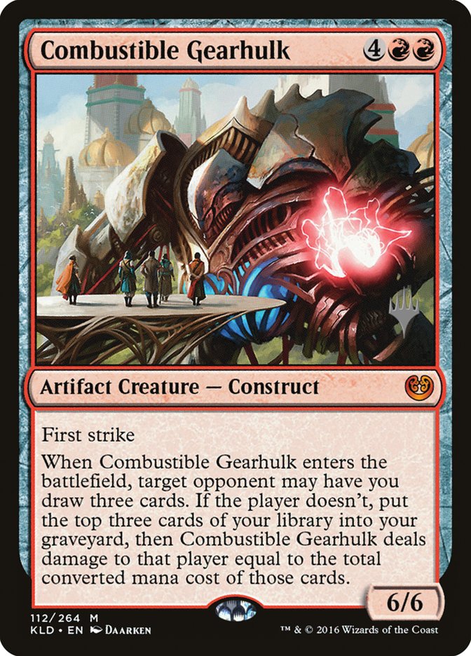 Combustible Gearhulk (Promo Pack) [Kaladesh Promos] | Exor Games Truro