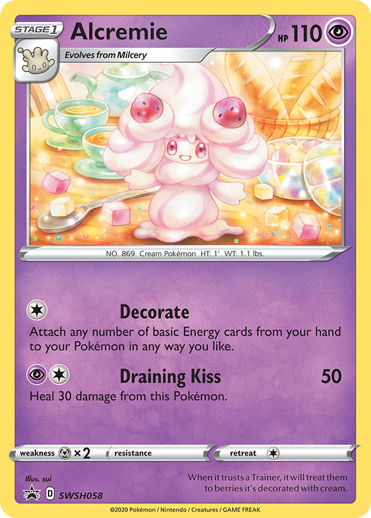 Alcremie (SWSH058) [Sword & Shield: Black Star Promos] | Exor Games Truro