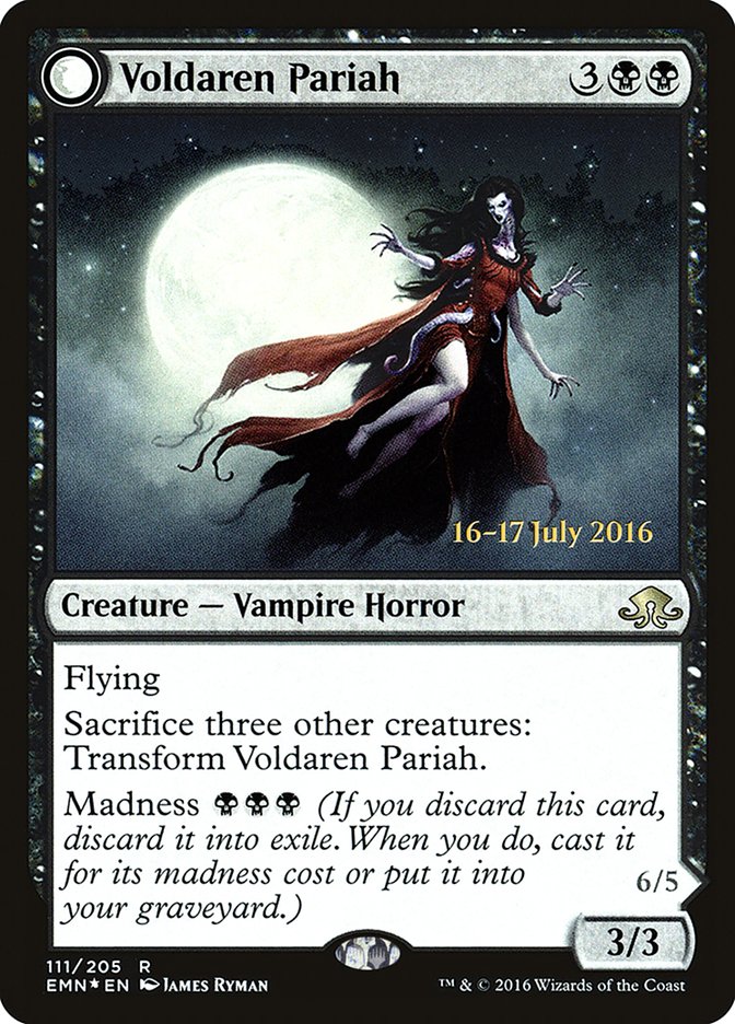 Voldaren Pariah // Abolisher of Bloodlines [Eldritch Moon Prerelease Promos] | Exor Games Truro