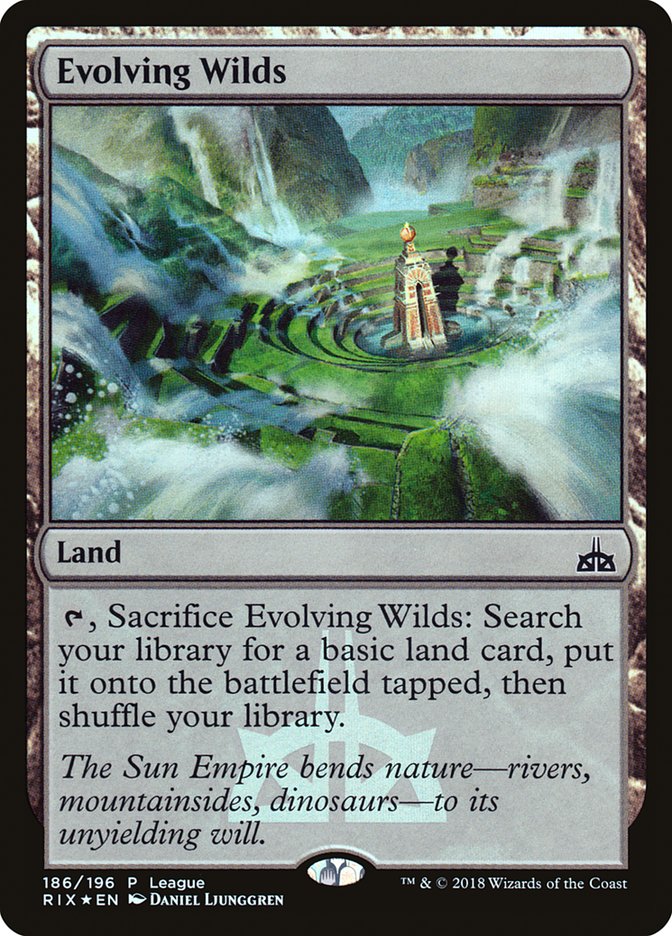 Evolving Wilds (League) [Rivals of Ixalan Promos] | Exor Games Truro