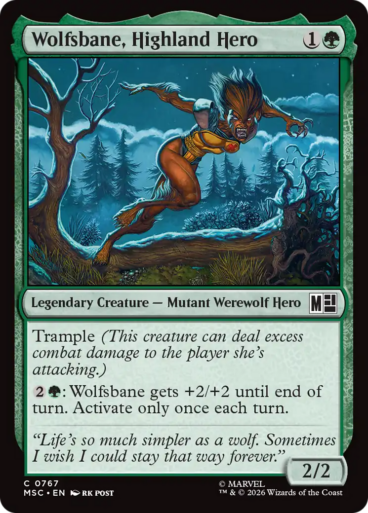 Wolfsbane, Highland Hero [Marvel Super Heroes Commander] | Exor Games Truro