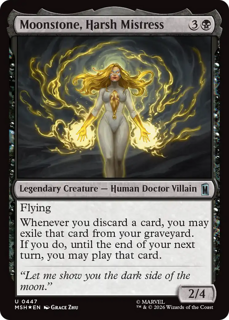 Moonstone, Harsh Mistress (Surge Foil) [Marvel Super Heroes] | Exor Games Truro