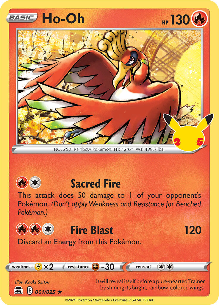 Ho-oh (001/025) [Celebrations: 25th Anniversary] | Exor Games Truro