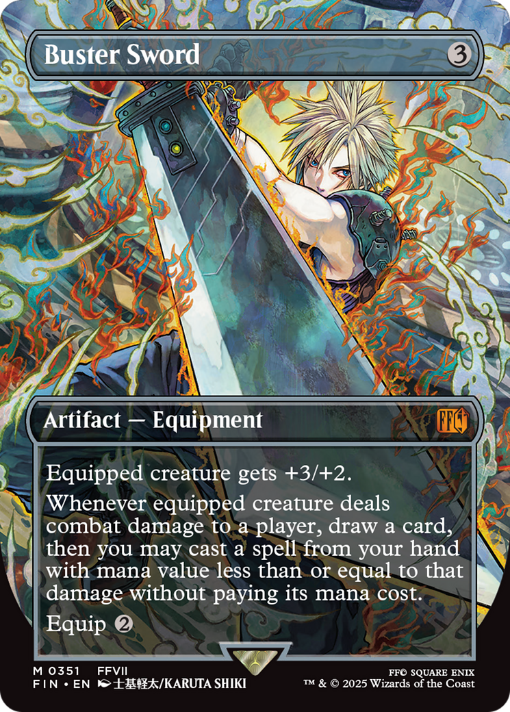 Buster Sword (Borderless) [FINAL FANTASY] | Exor Games Truro