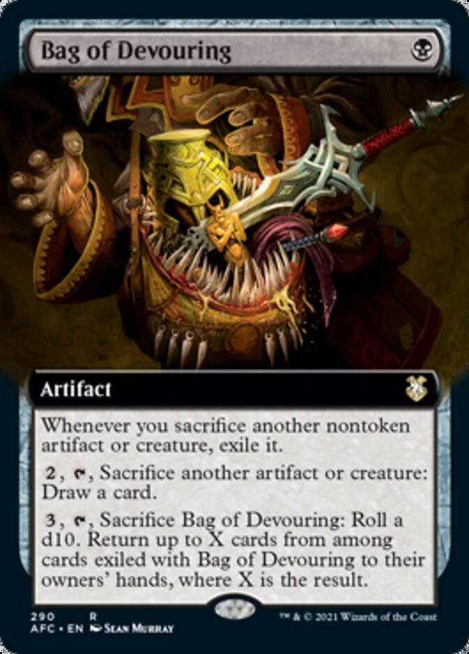 Bag of Devouring (Extended Art) [Dungeons & Dragons: Adventures in the Forgotten Realms Commander] | Exor Games Truro