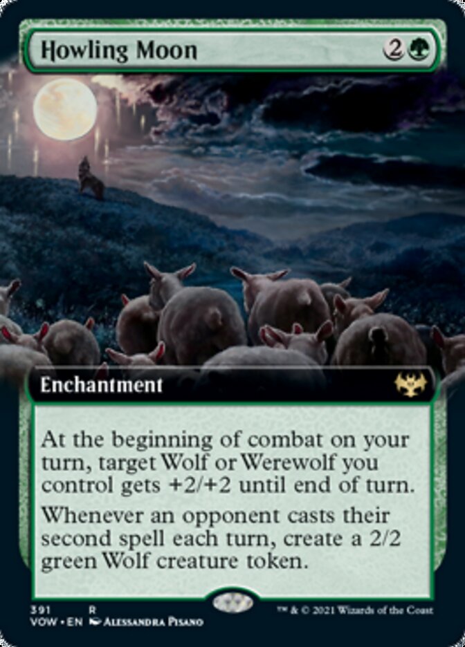 Howling Moon (Extended Art) [Innistrad: Crimson Vow] | Exor Games Truro