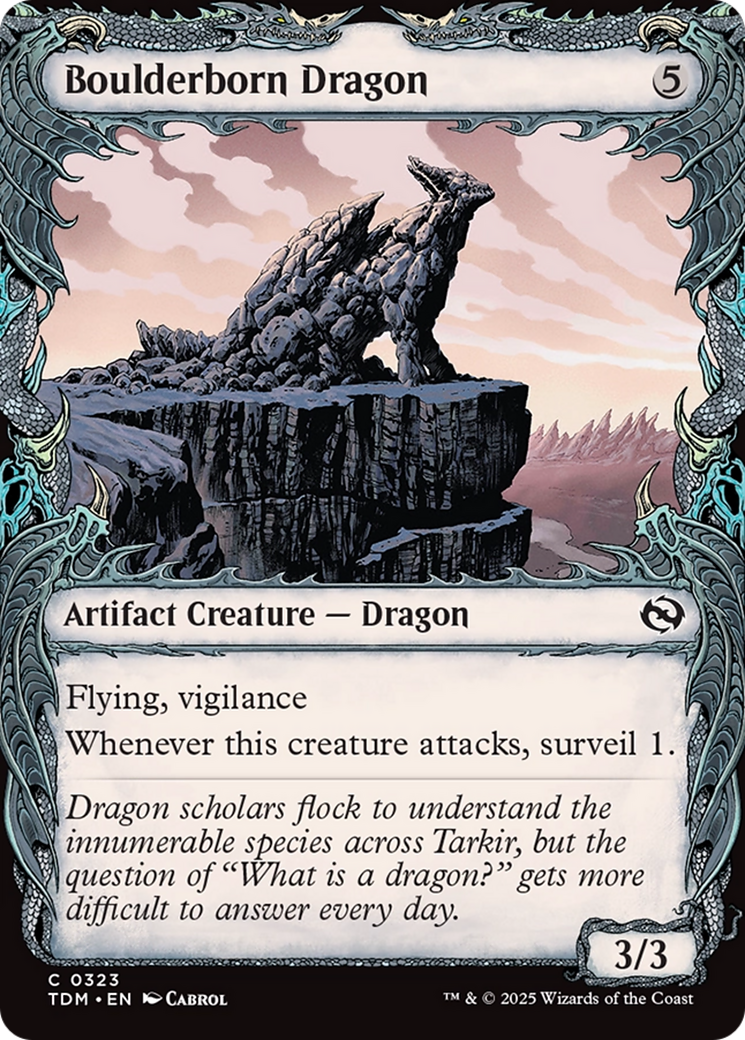 Boulderborn Dragon (Showcase) [Tarkir: Dragonstorm] | Exor Games Truro