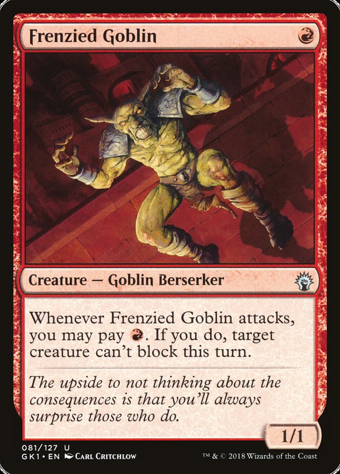 Frenzied Goblin [Guilds of Ravnica Guild Kit] | Exor Games Truro