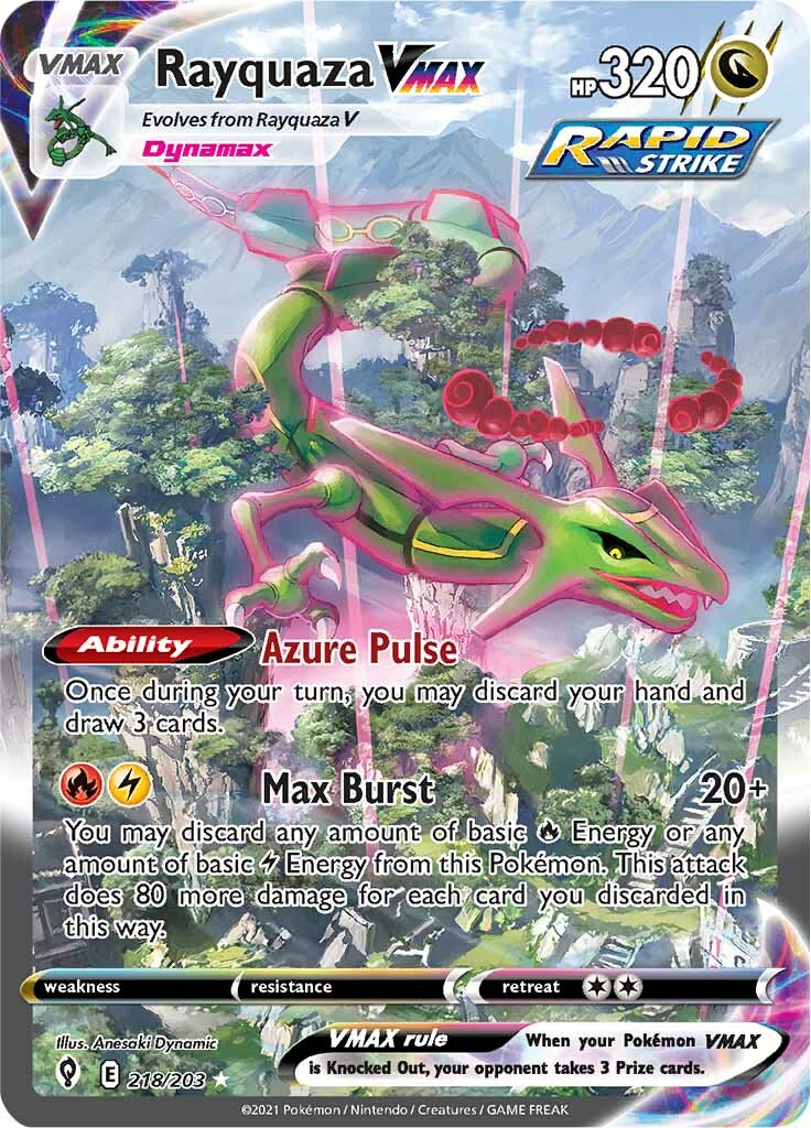 Rayquaza VMAX (218/203) [Sword & Shield: Evolving Skies] | Exor Games Truro