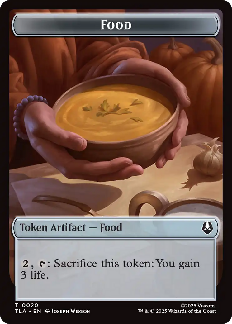 Food (0020) // Ally (0007) Double-Sided Token [Avatar: The Last Airbender Tokens] | Exor Games Truro