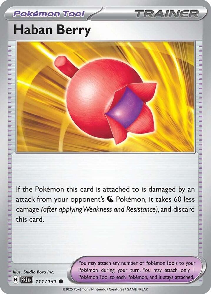 Haban Berry (111/131) [Scarlet & Violet: Prismatic Evolutions] | Exor Games Truro