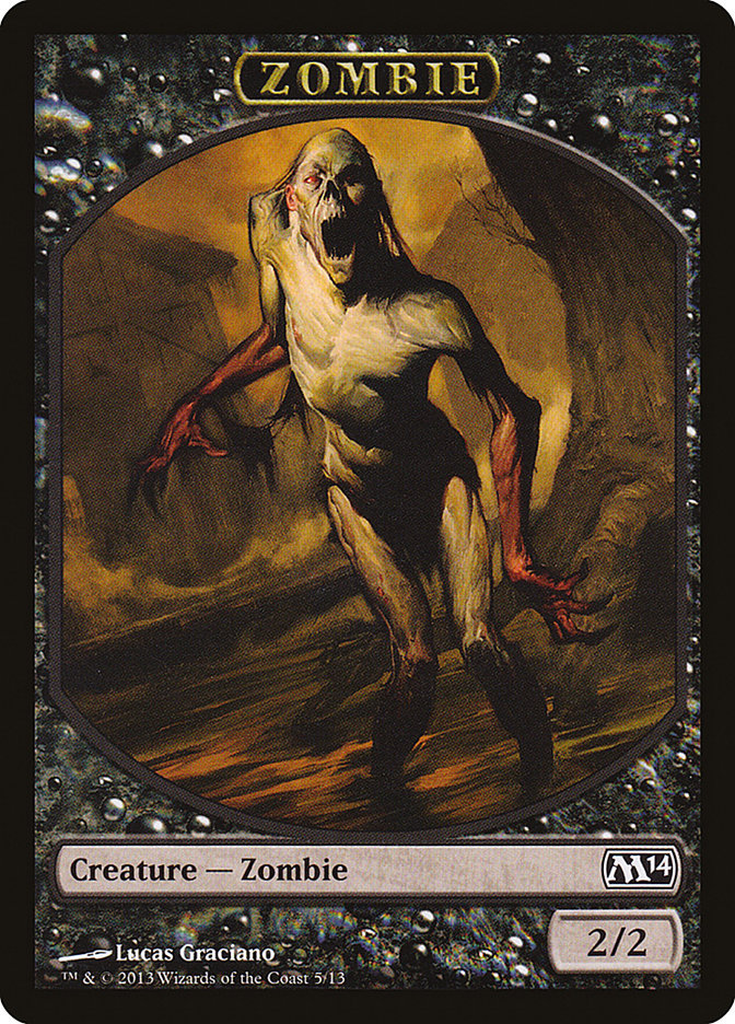 Zombie Token [Magic 2014 Tokens] | Exor Games Truro