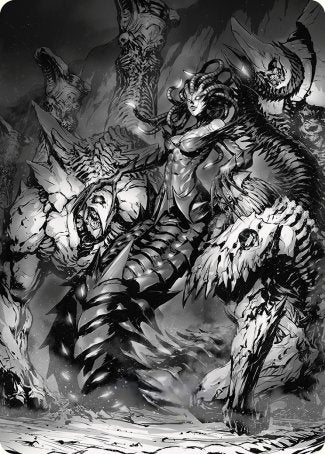 Vraska, Betrayal's Sting Art Card [Phyrexia: All Will Be One Art Series] | Exor Games Truro