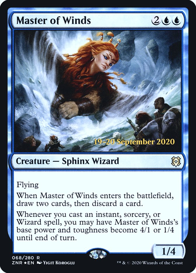 Master of Winds [Zendikar Rising Prerelease Promos] | Exor Games Truro