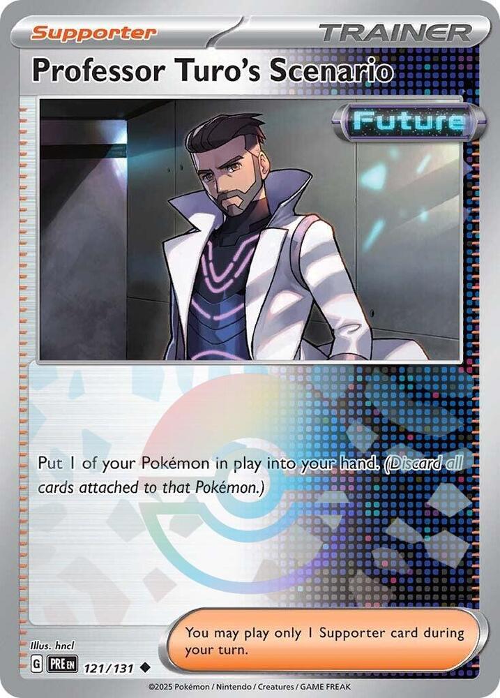 Professor Turo's Scenario (121/131) (Poke Ball Pattern) [Scarlet & Violet: Prismatic Evolutions] | Exor Games Truro