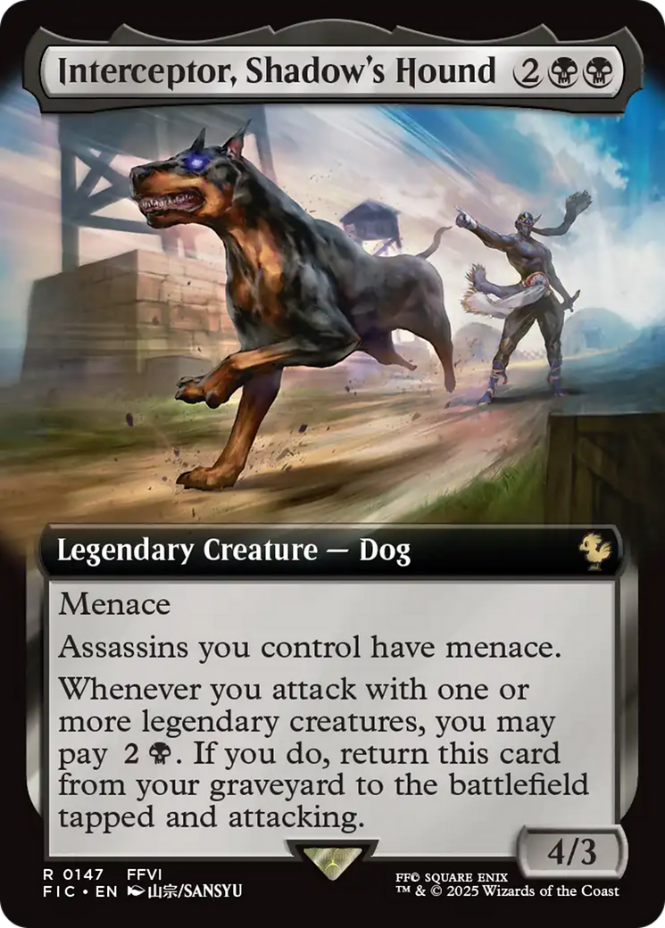 Interceptor, Shadow's Hound (Extended Art) [FINAL FANTASY Commander] | Exor Games Truro