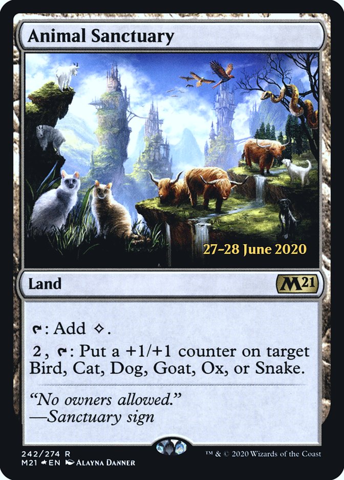 Animal Sanctuary [Core Set 2021 Prerelease Promos] | Exor Games Truro