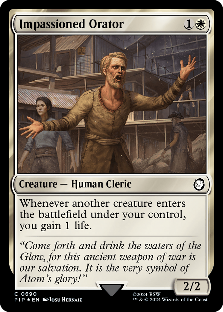 Impassioned Orator (Surge Foil) [Fallout] | Exor Games Truro