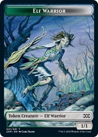 Elf Warrior // Germ Double-Sided Token [Double Masters Tokens] | Exor Games Truro