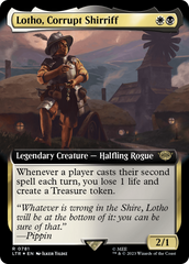 Lotho, Corrupt Shirriff (Extended Art) (Surge Foil) [The Lord of the Rings: Tales of Middle-Earth] | Exor Games Truro