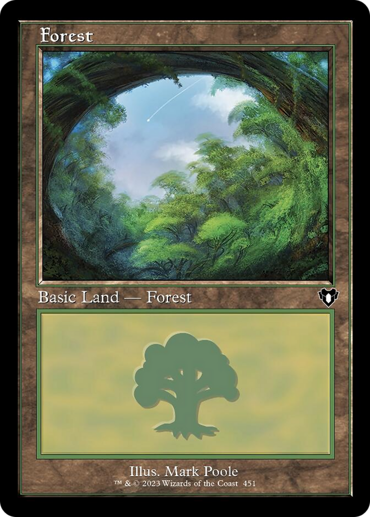 Forest (451) (Retro) [Commander Masters] | Exor Games Truro