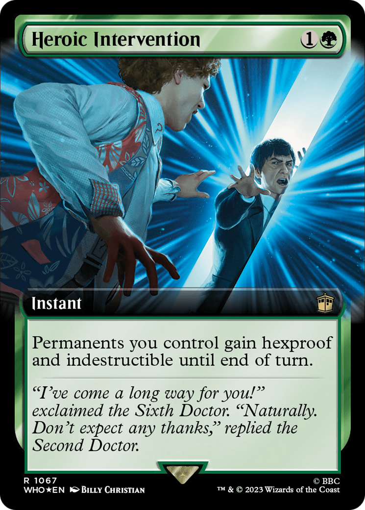 Heroic Intervention (Extended Art) (Surge Foil) [Doctor Who] | Exor Games Truro