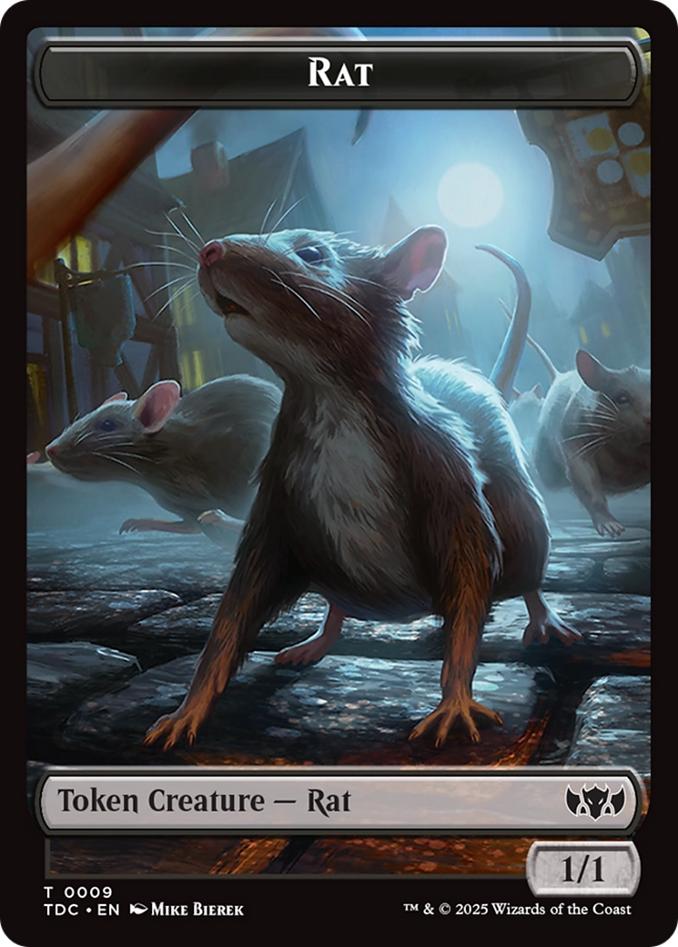 Human // Rat Double-Sided Token [Tarkir: Dragonstorm Commander Tokens] | Exor Games Truro