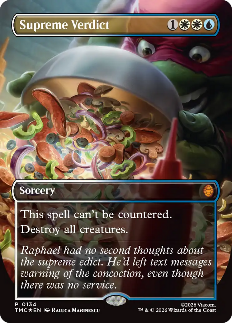 Supreme Verdict (Borderless) [Teenage Mutant Ninja Turtles Promos] | Exor Games Truro