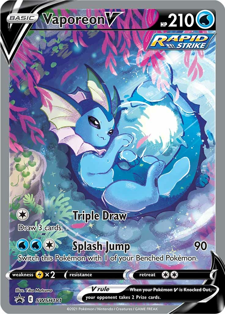 Vaporeon V (SWSH181) [Sword & Shield: Black Star Promos] | Exor Games Truro