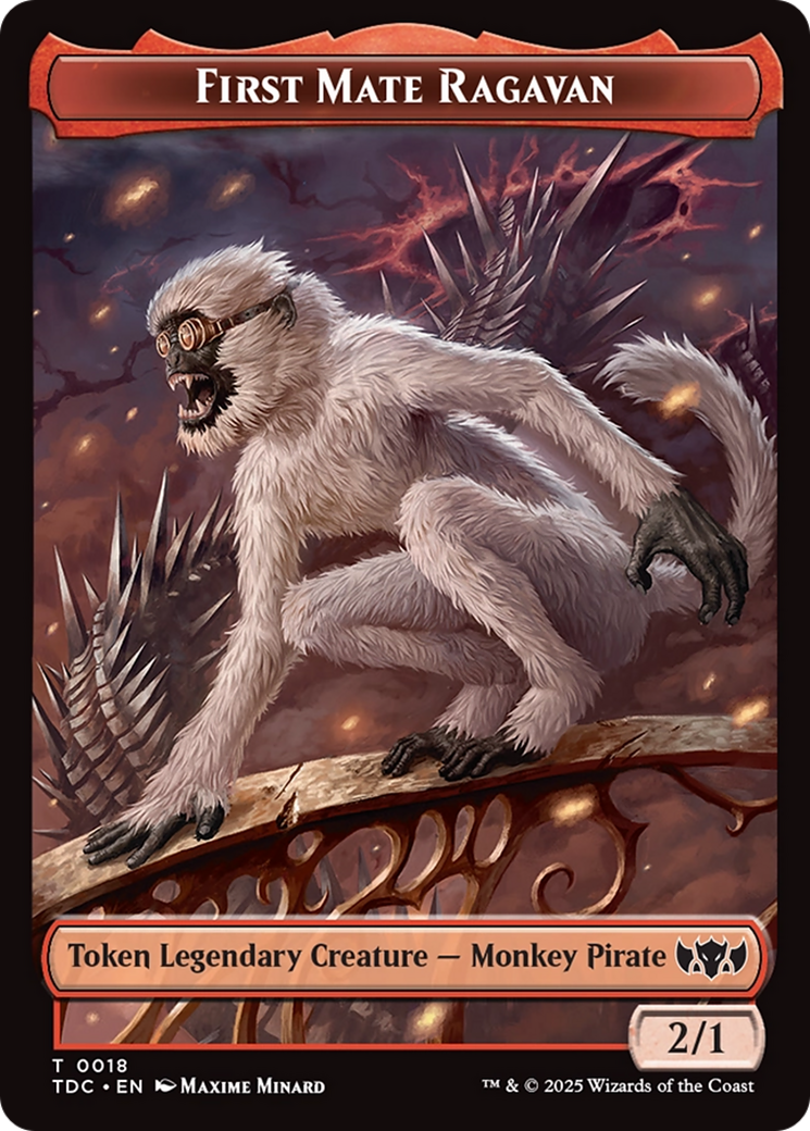 First Mate Ragavan // Treasure Double-Sided Token [Tarkir: Dragonstorm Commander Tokens] | Exor Games Truro