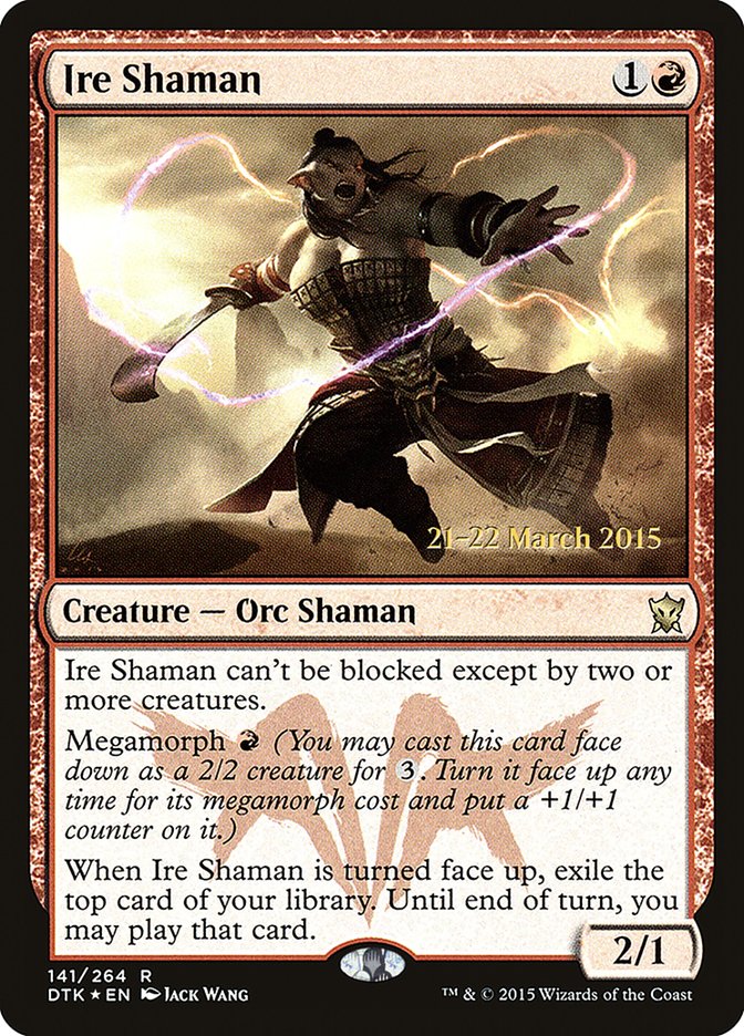 Ire Shaman [Dragons of Tarkir Prerelease Promos] | Exor Games Truro