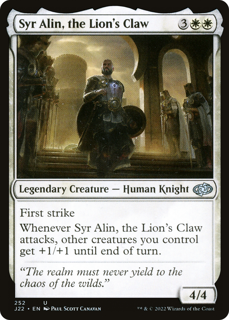 Syr Alin, the Lion's Claw [Jumpstart 2022] | Exor Games Truro