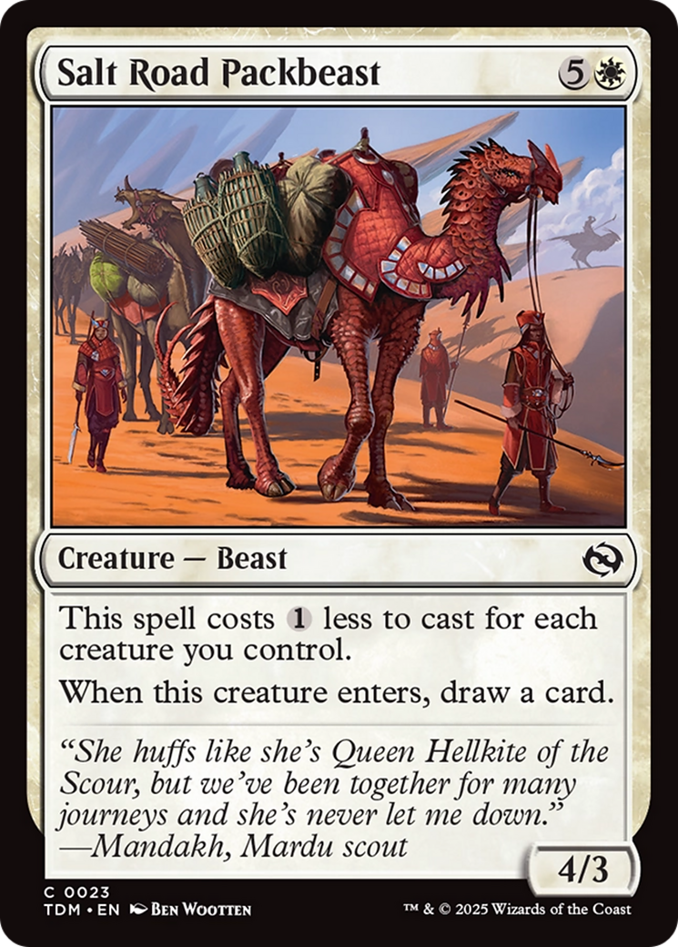 Salt Road Packbeast [Tarkir: Dragonstorm] | Exor Games Truro