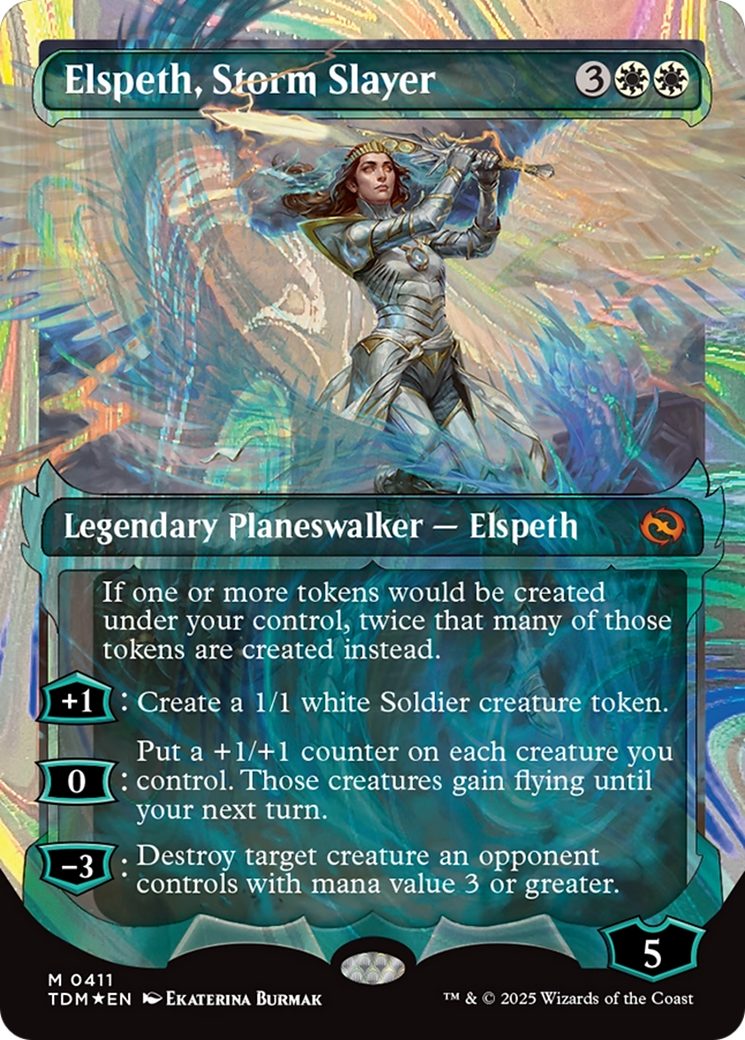 Elspeth, Storm Slayer (Showcase) (Halo Foil) [Tarkir: Dragonstorm] | Exor Games Truro