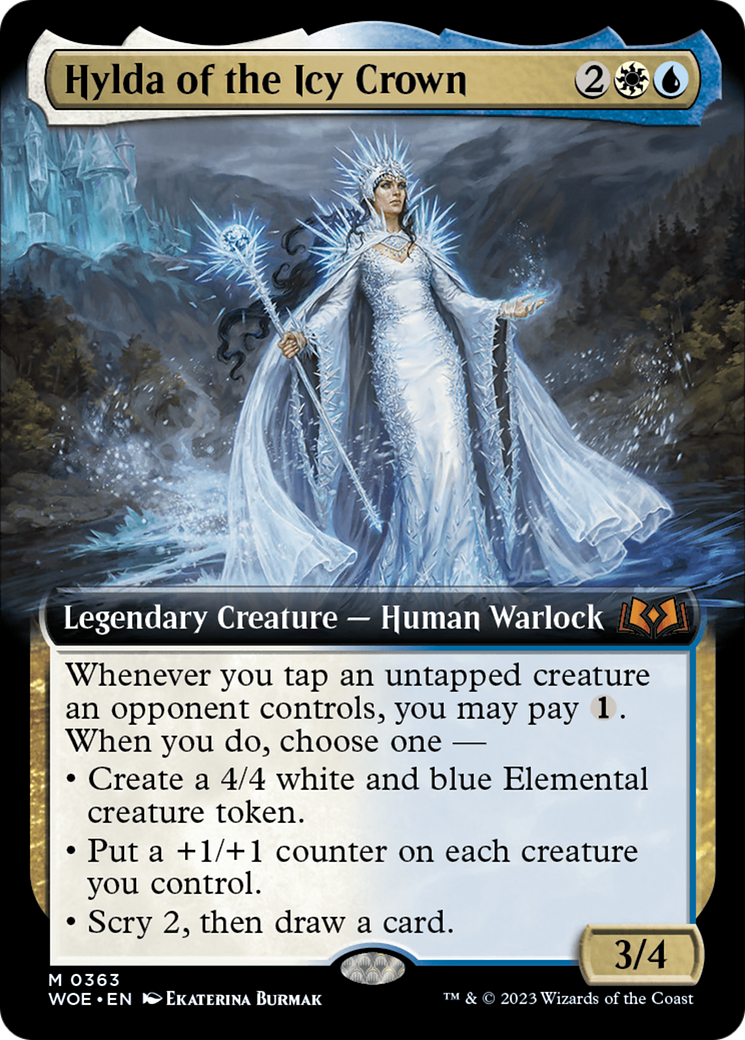 Hylda of the Icy Crown (Extended Art) [Wilds of Eldraine] | Exor Games Truro