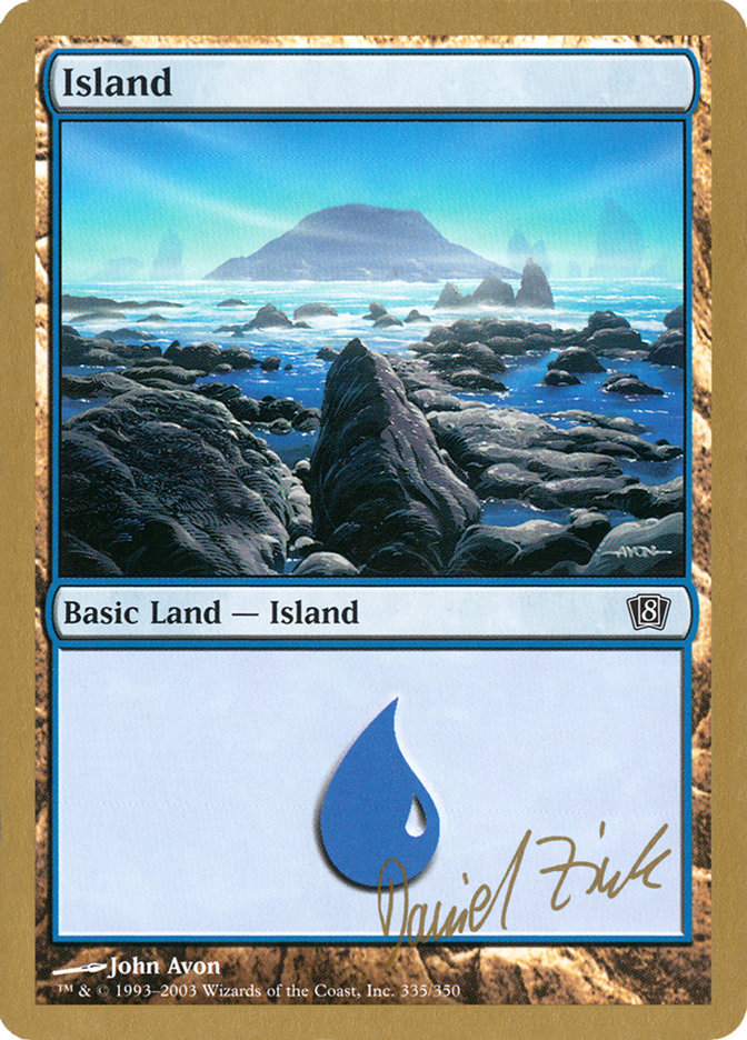 Island (dz335) (Daniel Zink) [World Championship Decks 2003] | Exor Games Truro