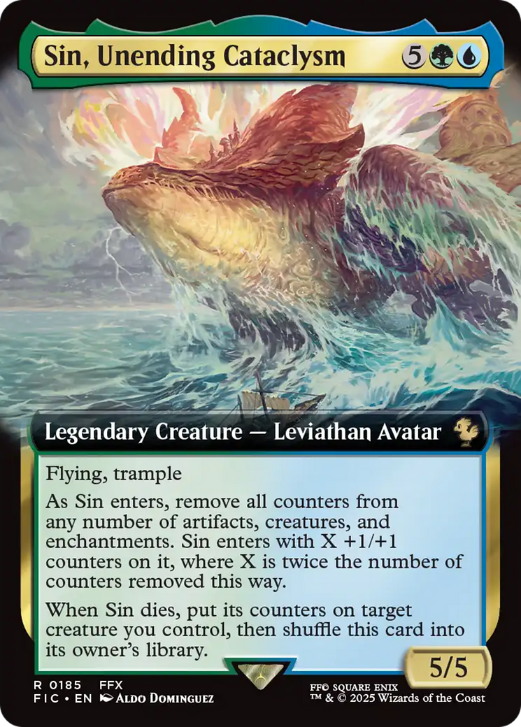 Sin, Unending Cataclysm (Extended Art) [FINAL FANTASY Commander] | Exor Games Truro