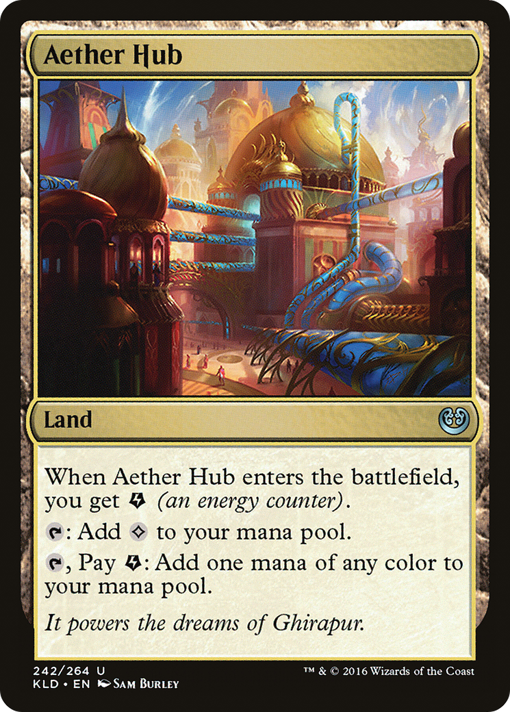 Aether Hub (Ripple Foil) [Modern Horizons 3 Commander] | Exor Games Truro