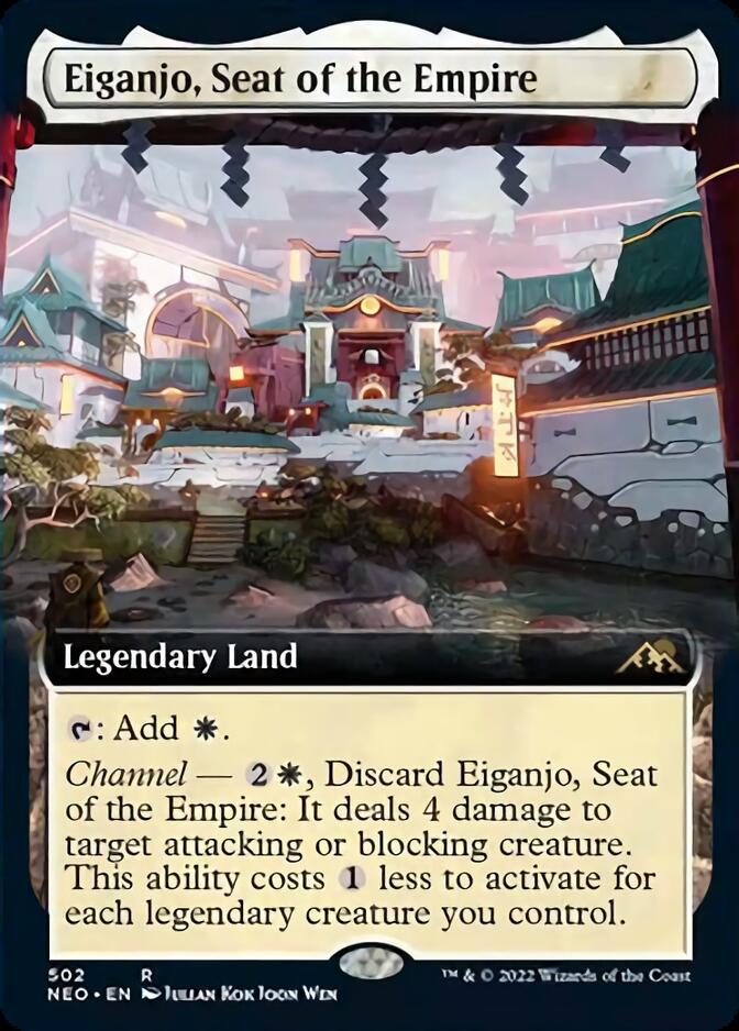 Eiganjo, Seat of the Empire (Extended Art) [Kamigawa: Neon Dynasty] | Exor Games Truro