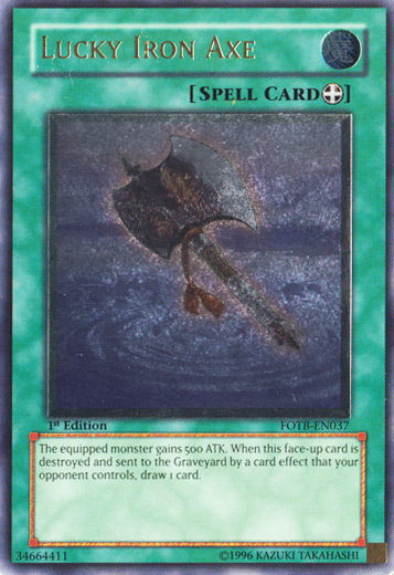 Lucky Iron Axe [FOTB-EN037] Ultimate Rare | Exor Games Truro