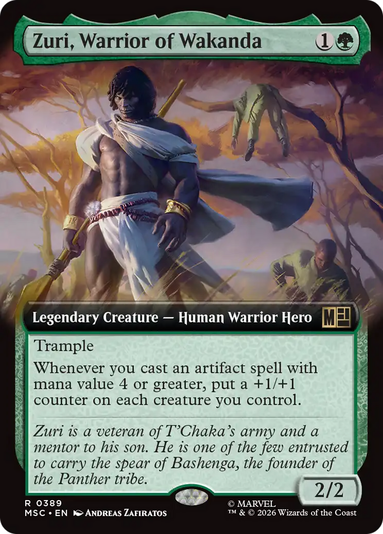 Zuri, Warrior of Wakanda (Extended Art) [Marvel Super Heroes Commander] | Exor Games Truro