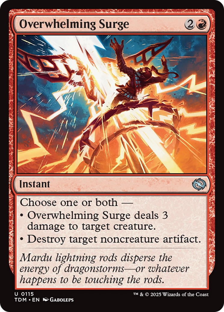 Overwhelming Surge [Tarkir: Dragonstorm] | Exor Games Truro