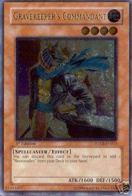 Gravekeeper's Commandant [FOTB-EN015] Ultimate Rare | Exor Games Truro