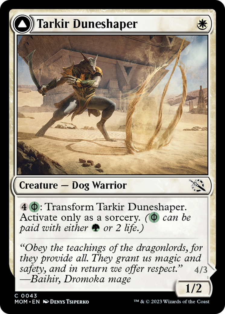 Tarkir Duneshaper // Burnished Dunestomper [March of the Machine] | Exor Games Truro