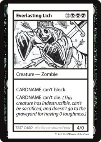 Everlasting Lich (2021 Edition) [Mystery Booster Playtest Cards] | Exor Games Truro
