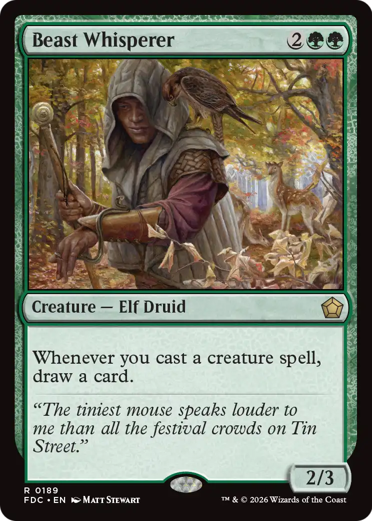 Beast Whisperer [Foundations Commander] | Exor Games Truro