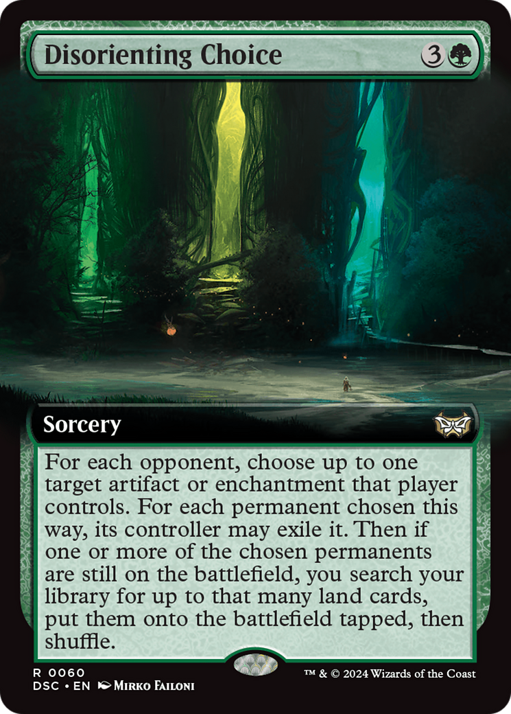 Disorienting Choice (Extended Art) [Duskmourn: House of Horror Commander] | Exor Games Truro