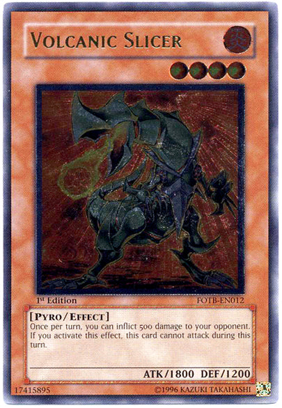 Volcanic Slicer [FOTB-EN012] Ultimate Rare | Exor Games Truro