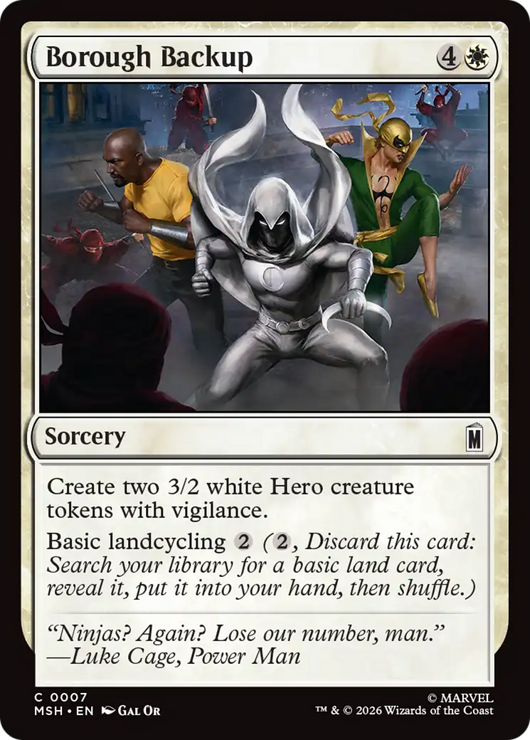 Borough Backup [Marvel Super Heroes] | Exor Games Truro