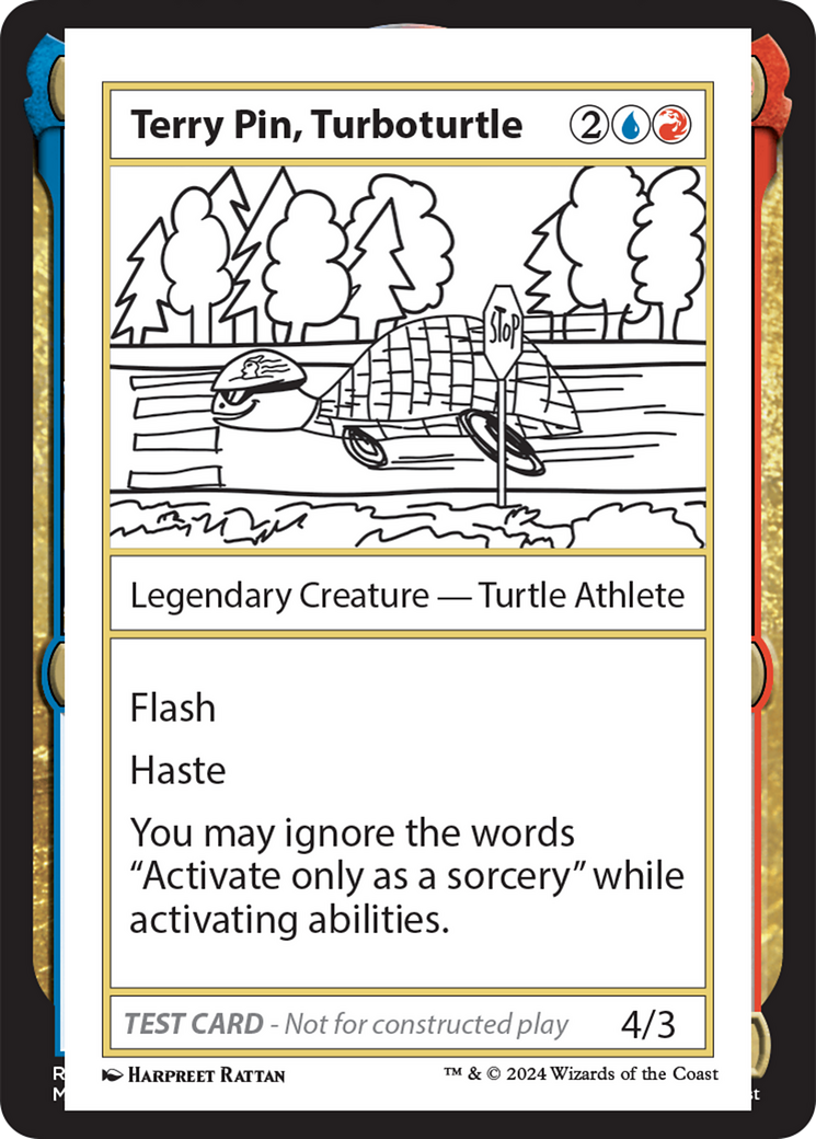 Terry Pin, Turboturtle [Mystery Booster 2 Playtest Cards] | Exor Games Truro
